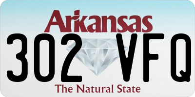 AR license plate 302VFQ