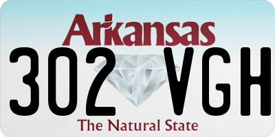 AR license plate 302VGH