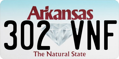 AR license plate 302VNF