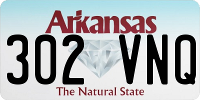 AR license plate 302VNQ