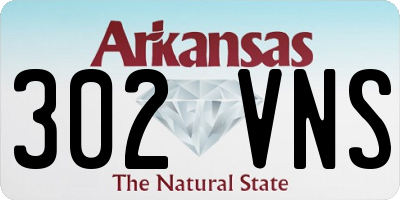 AR license plate 302VNS