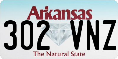 AR license plate 302VNZ