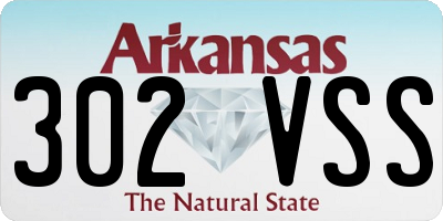 AR license plate 302VSS