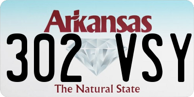 AR license plate 302VSY