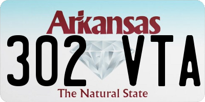 AR license plate 302VTA