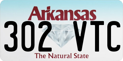 AR license plate 302VTC