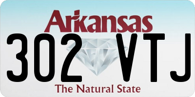 AR license plate 302VTJ