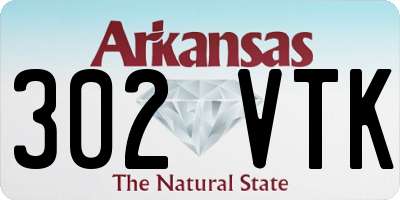 AR license plate 302VTK