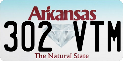 AR license plate 302VTM