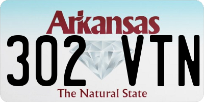 AR license plate 302VTN
