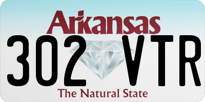 AR license plate 302VTR