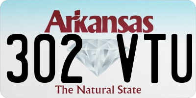 AR license plate 302VTU