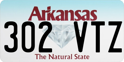 AR license plate 302VTZ