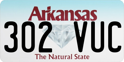 AR license plate 302VUC
