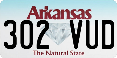AR license plate 302VUD