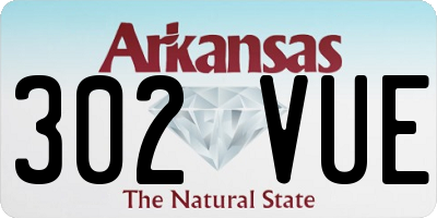 AR license plate 302VUE