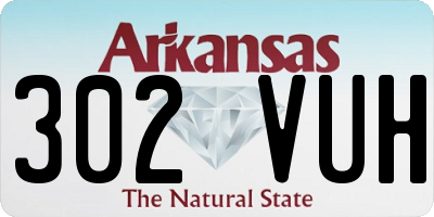 AR license plate 302VUH