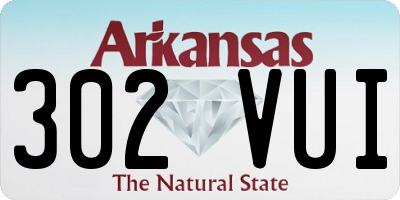 AR license plate 302VUI