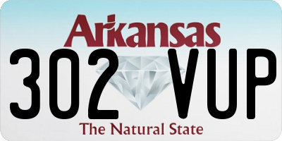 AR license plate 302VUP