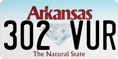AR license plate 302VUR