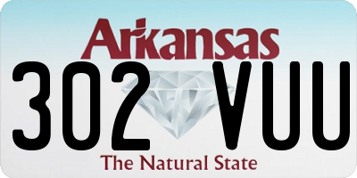 AR license plate 302VUU