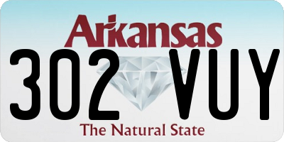 AR license plate 302VUY