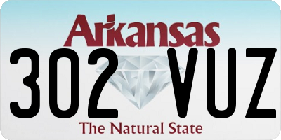 AR license plate 302VUZ