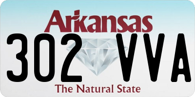 AR license plate 302VVA
