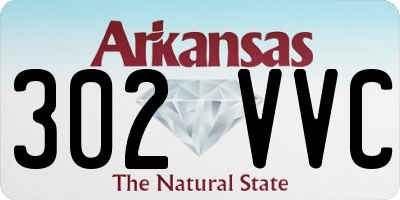 AR license plate 302VVC