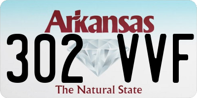 AR license plate 302VVF
