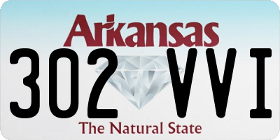 AR license plate 302VVI