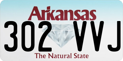 AR license plate 302VVJ