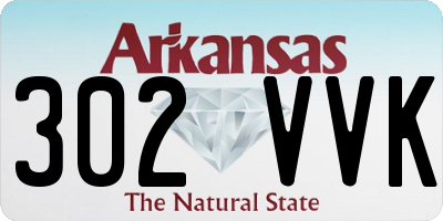 AR license plate 302VVK