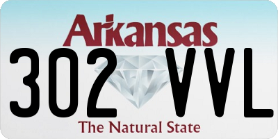 AR license plate 302VVL
