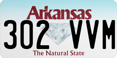 AR license plate 302VVM