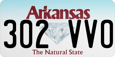 AR license plate 302VVO