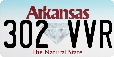 AR license plate 302VVR