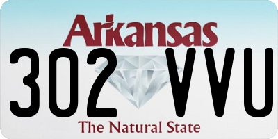 AR license plate 302VVU