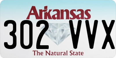 AR license plate 302VVX