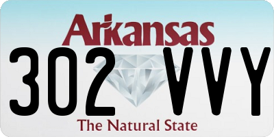 AR license plate 302VVY