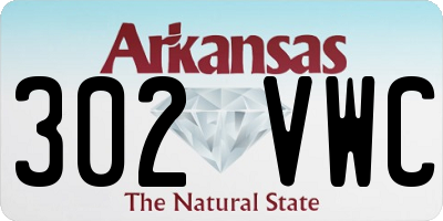 AR license plate 302VWC