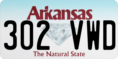AR license plate 302VWD