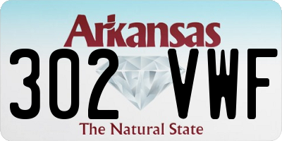 AR license plate 302VWF