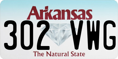AR license plate 302VWG