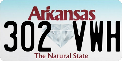AR license plate 302VWH