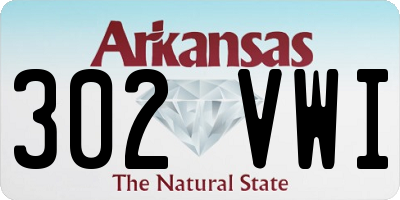 AR license plate 302VWI
