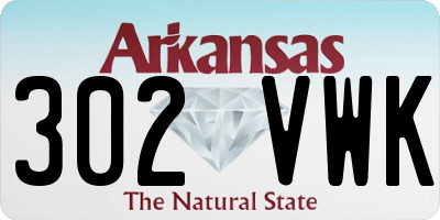 AR license plate 302VWK