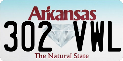 AR license plate 302VWL