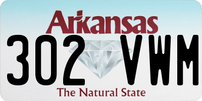 AR license plate 302VWM