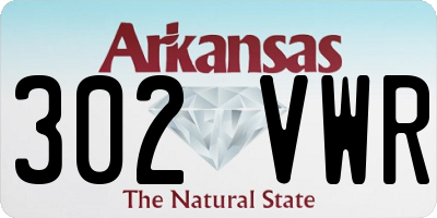 AR license plate 302VWR